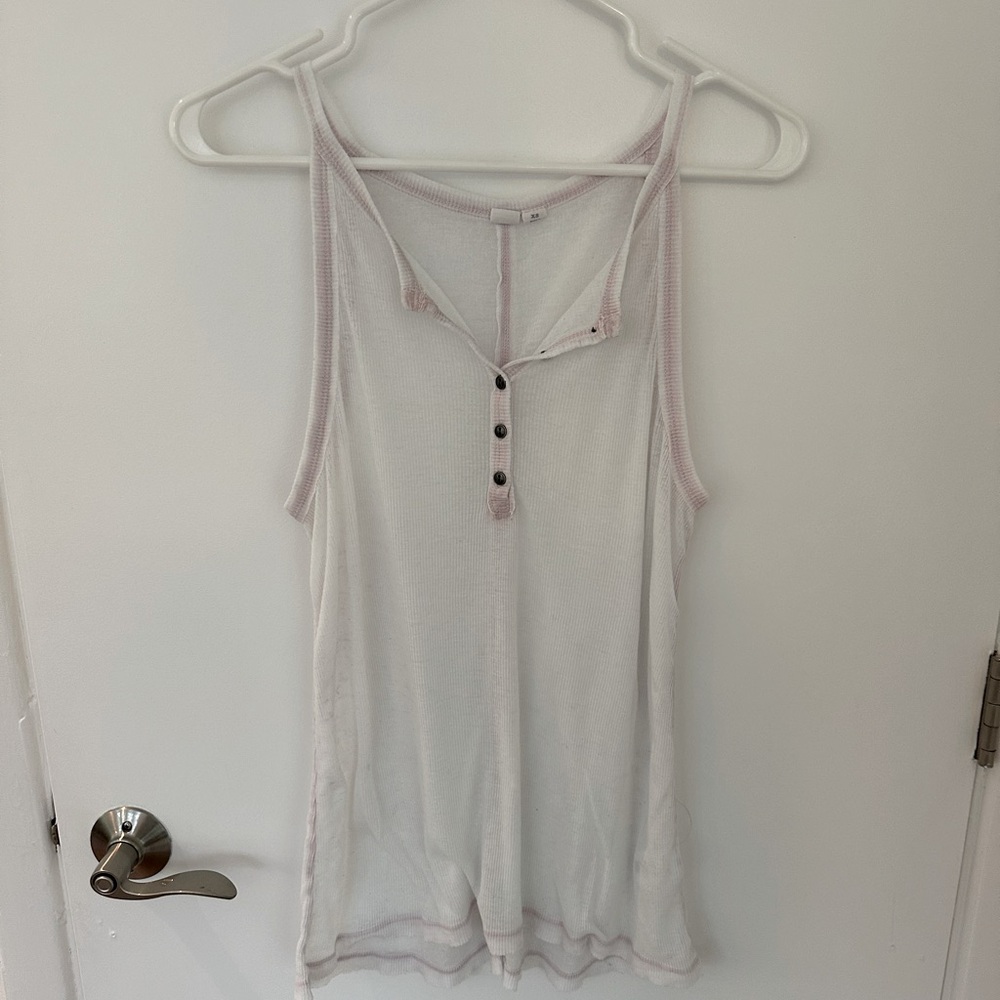 Melrose & Market Pink Sheer tank top
